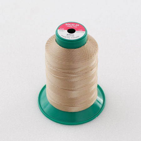 Нитки SOLID 20 артикул 0267 600м КРЕМОВО-КОРИЧНЕВЫЕ
