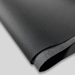 Экокожа Дакота на микрофибре RP2101 черная перфорация Премиум 1 пог. м.