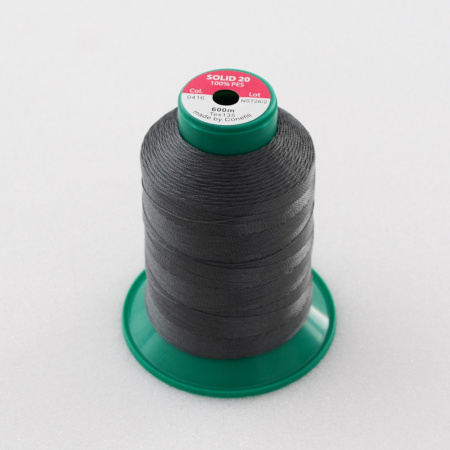 Нитки SOLID 20 артикул 0416 600м СВЕТЛЫЙ АНТРАЦИТ