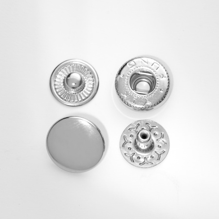 Кнопка альфа 12,5мм никель 50шт 5748