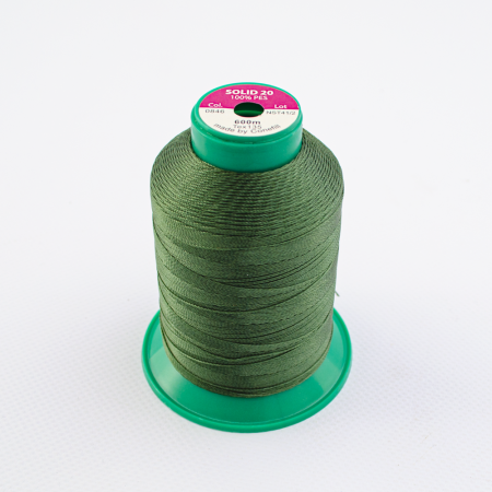 Нитки SOLID 20 артикул 0846 600м ТЕМНО-ЗЕЛЕНЫЙ