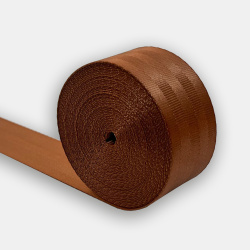 Лента текстильная, коричневая