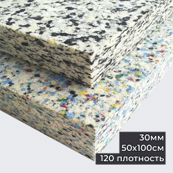 30 мм  Вторичновспененный плотность 120 лист 50см на 100
