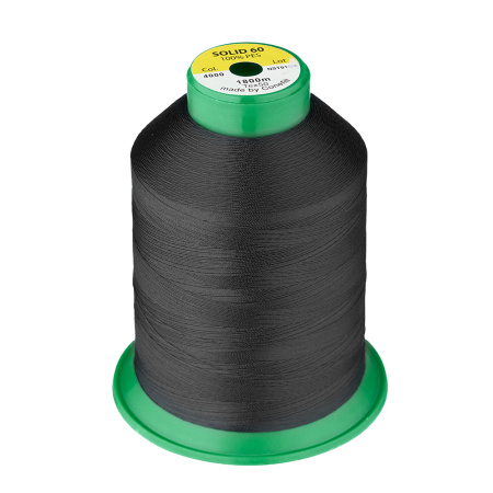 Нитки Solid 15 артикул 4000 1500м ЧЕРНЫЙ