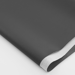 Экокожа Аврора 911 темно-серая, матовая 0,5 пог. м.