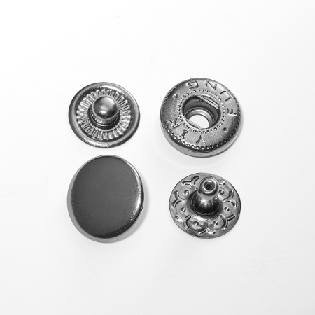 Кнопка альфа 12,5мм темный никель 50шт 5744