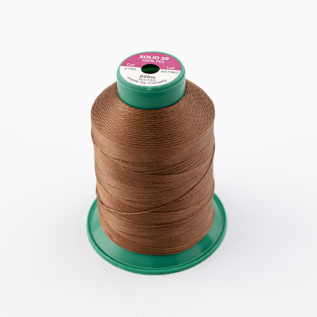 Нитки SOLID 20 артикул 0185 600м ШОКОЛАДНО-БЕЖЕВЫЙ
