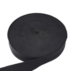 Резинка тканая 40мм черный 25 м уп 5741
