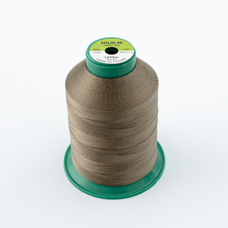 Нитки SOLID 40 артикул 1182 1200м СЕРО-ШОКОЛАДНЫЙ
