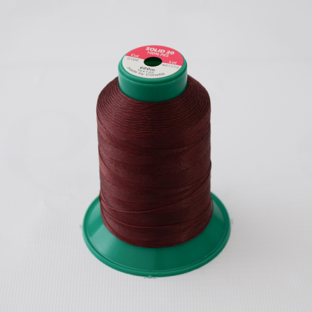 Нитки SOLID 20 артикул 0166 600м ТЕМНО-БОРДОВЫЙ