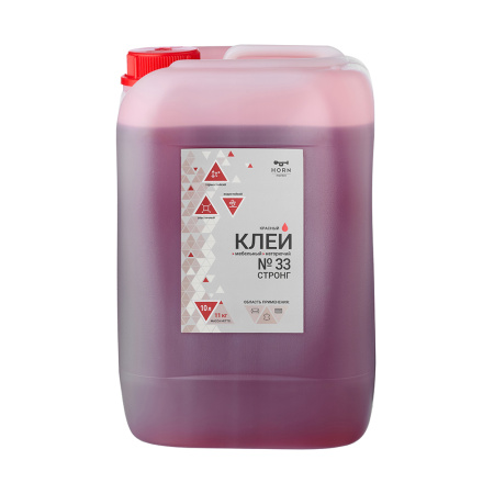 Клей мебельный N33 Стронг, красный, негорючий 10 литр/11кг