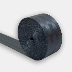 Лента текстильная, темно-серая