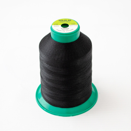 Нитки SOLID 40 артикул 4000 1200м ЧЕРНЫЙ