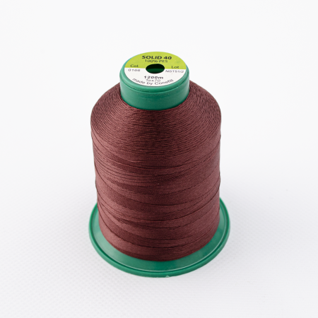 Нитки SOLID 40 артикул 0166 1200м ТЕМНО-БОРДОВЫЙ