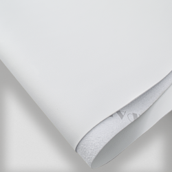 Экокожа Наппа на микрофибре S6083 белоснежная Премиум 0,5 пог. м.