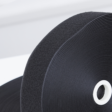 Лента контактная черная 50мм Петля 25метров