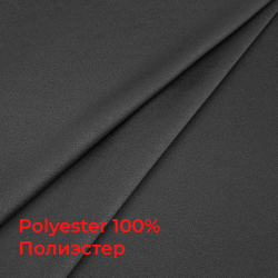 Ткань подкладочная черная полиэстер_1